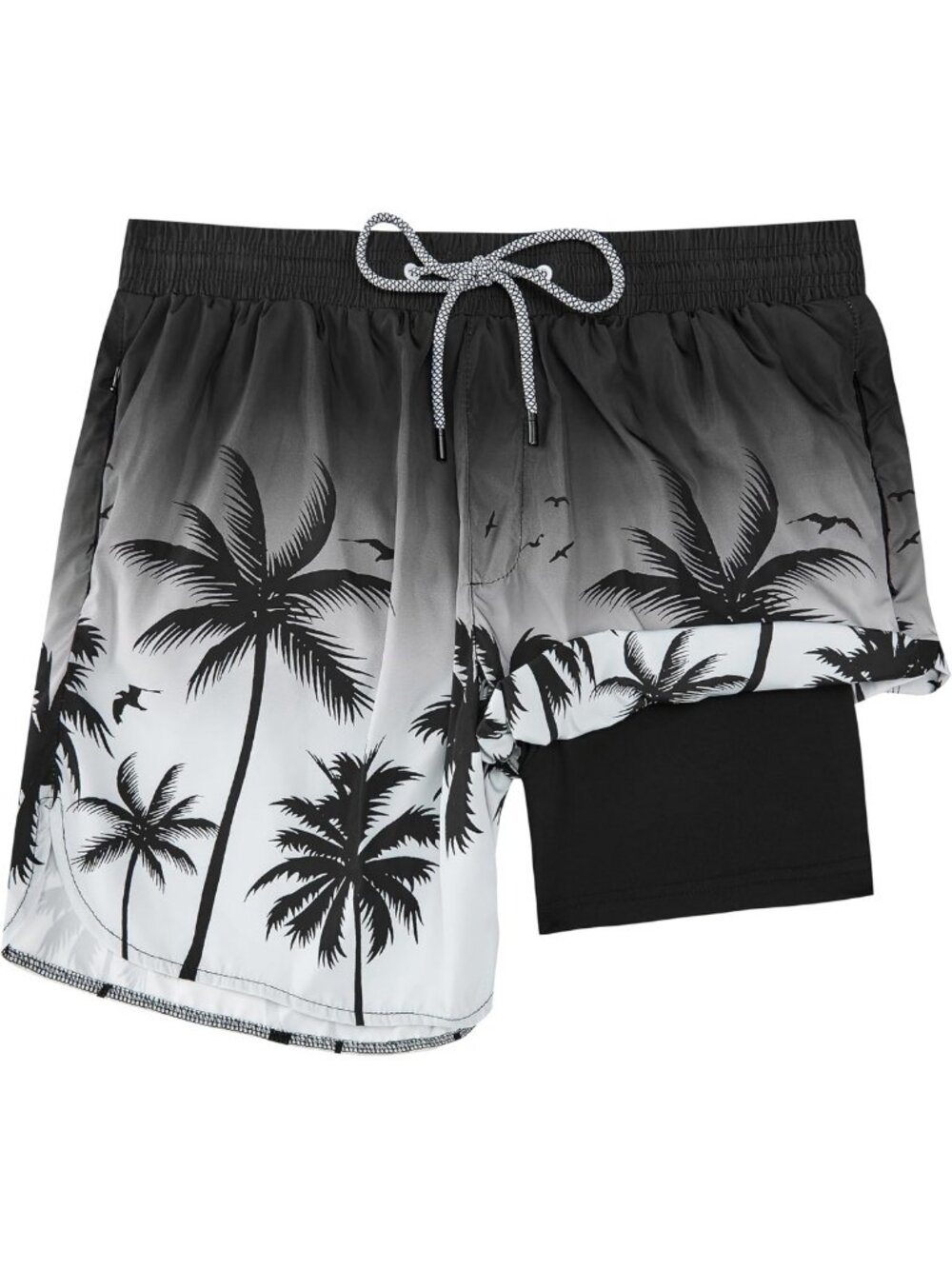 Men's Quick Dry Swim Trunks with Compression Liner - 5 Inch Bathing Suit